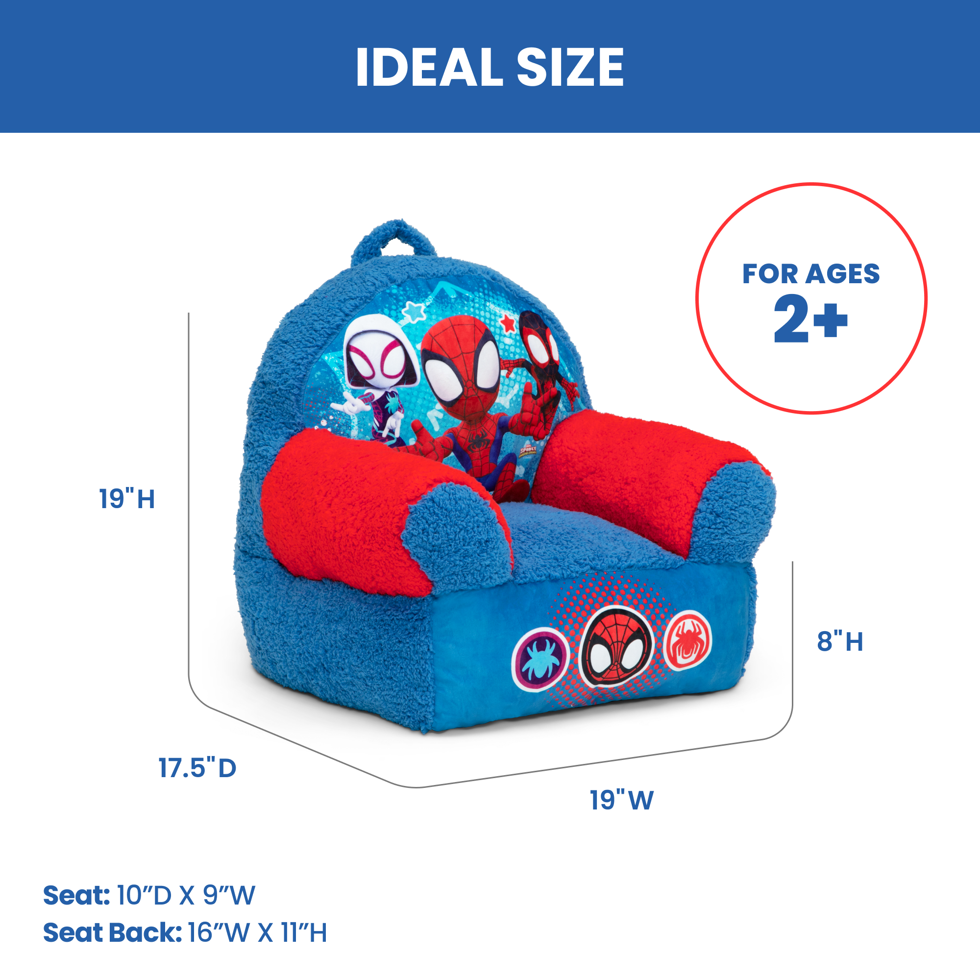 【89さま専用】TOY CHAIR 3脚 driade製 Spidey and His Amazing Friends Cozee Buddy Chair | Delta Children